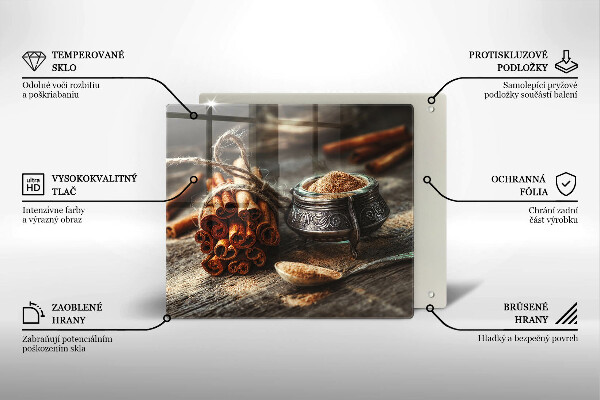 Skärbräda av glas Vaniljstång