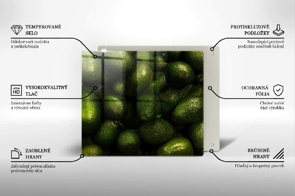 Skärbräda av glas Avokado frukt