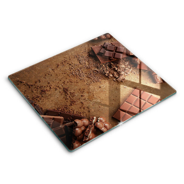 Skärbräda av glas Chokladgodis