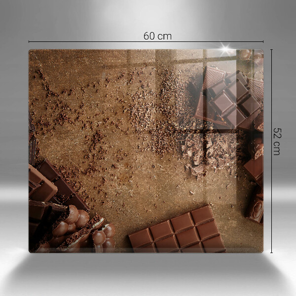 Skärbräda av glas Chokladgodis