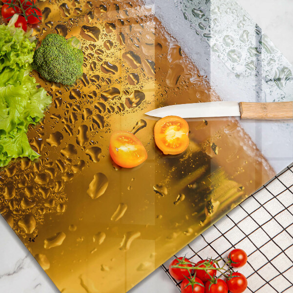 Skärbräda av glas Blöt glas öl