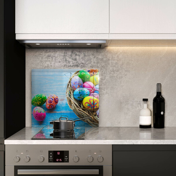 Skärbräda av glas påskägg