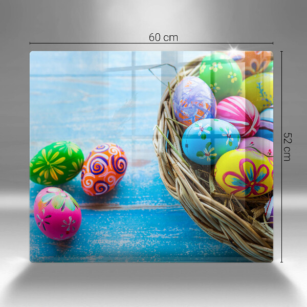 Skärbräda av glas påskägg