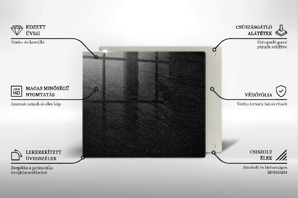 Skärbräda av glas rock textur