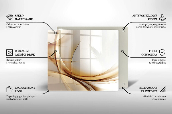 Skärbräda av glas Abstraktionsformer