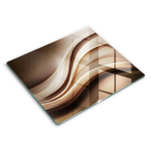 Skärbräda av glas Abstraktion mjuka linjer