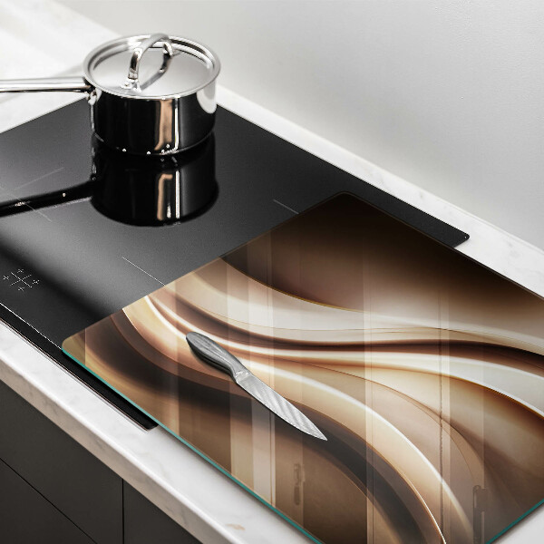 Skärbräda av glas Abstraktion mjuka linjer