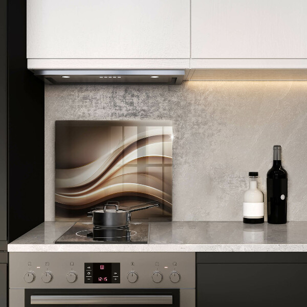 Skärbräda av glas Abstraktion mjuka linjer