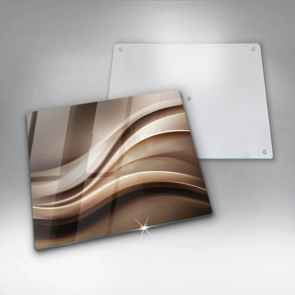 Skärbräda av glas Abstraktion mjuka linjer