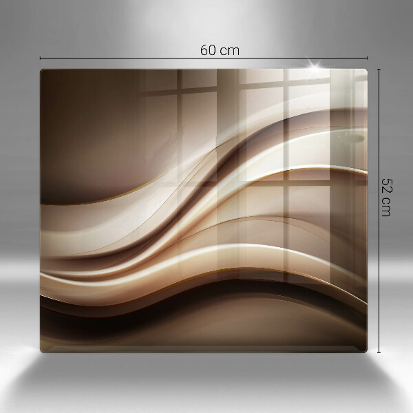 Skärbräda av glas Abstraktion mjuka linjer