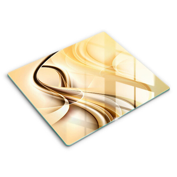 Skärbräda av glas Abstrakt rök