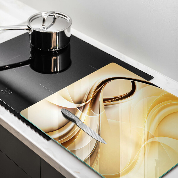 Skärbräda av glas Abstrakt rök