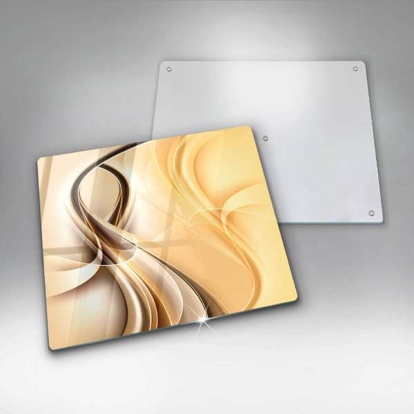 Skärbräda av glas Abstrakt rök