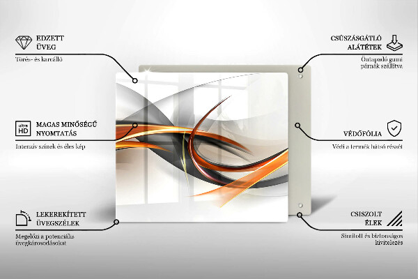 Skärbräda av glas Moderna former