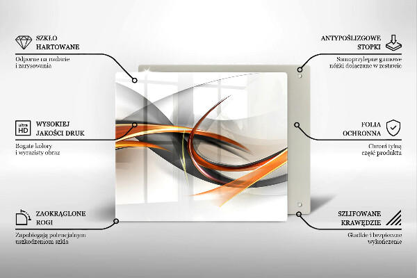 Skärbräda av glas Moderna former