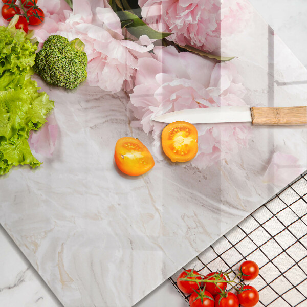 Skärbräda av glas Fina rosenblommor
