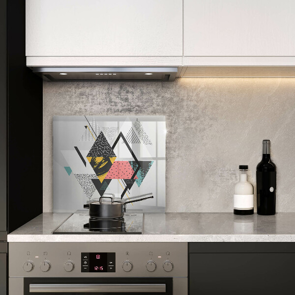 Skärbräda av glas Abstraktionstrianglar