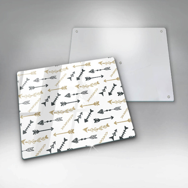 Skärbräda av glas Boho pilmönster