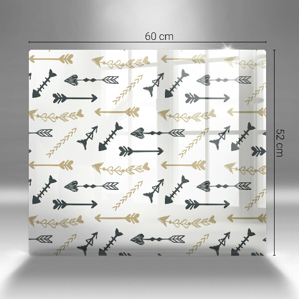 Skärbräda av glas Boho pilmönster