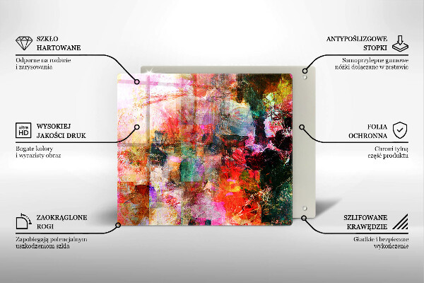 Skärbräda av glas Måla abstraktion