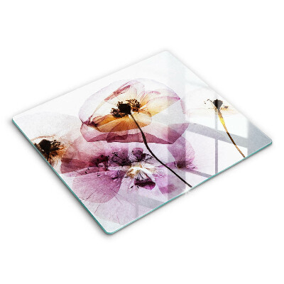 Skärbräda av glas Fina blommor