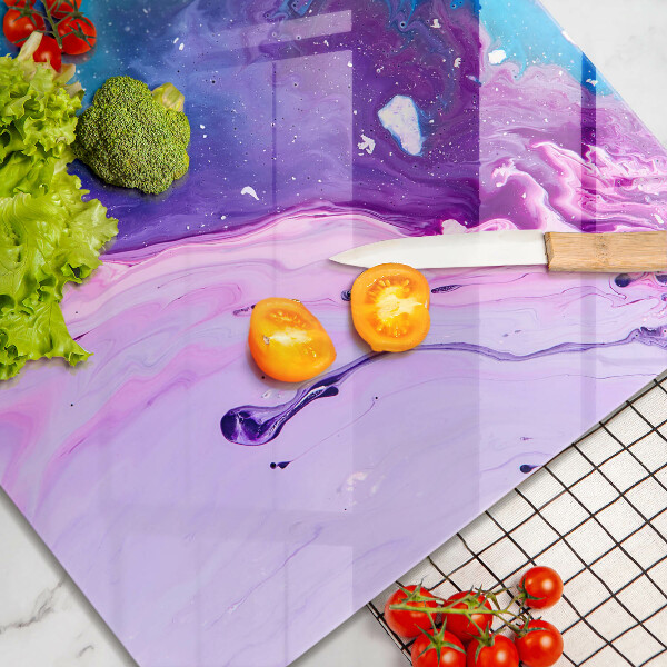 Skärbräda av glas Abstraktion bläck