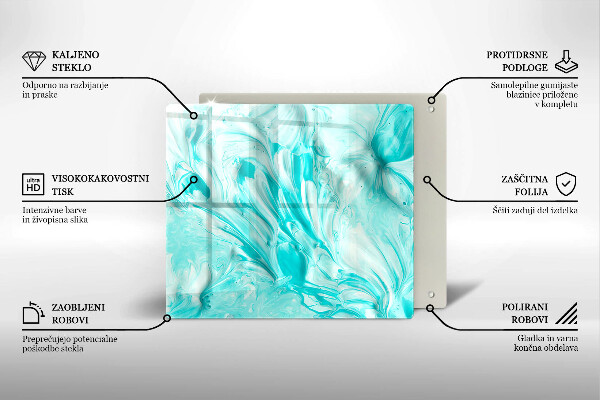 Skärbräda av glas Abstraktionsfärger