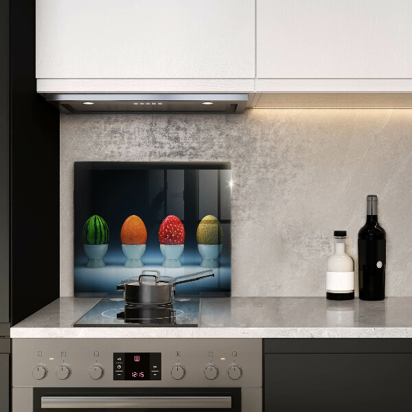 Skärbräda av glas Abstrakt fruktägg