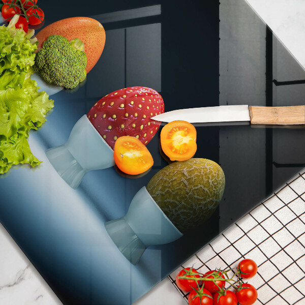 Skärbräda av glas Abstrakt fruktägg