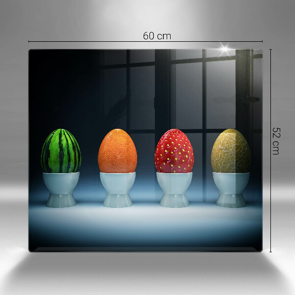 Skärbräda av glas Abstrakt fruktägg