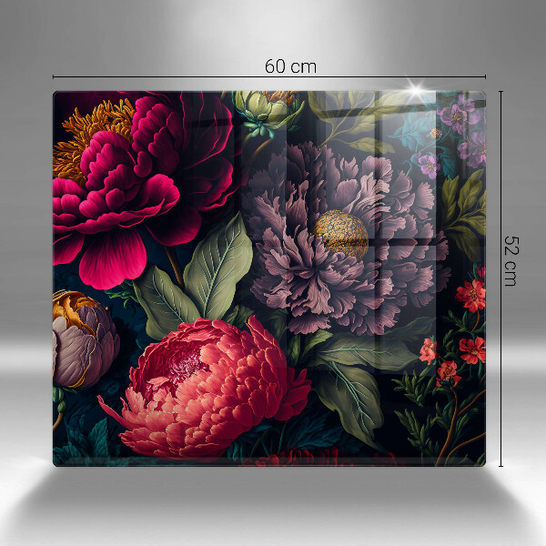 Skärbräda av glas Vackra blommor