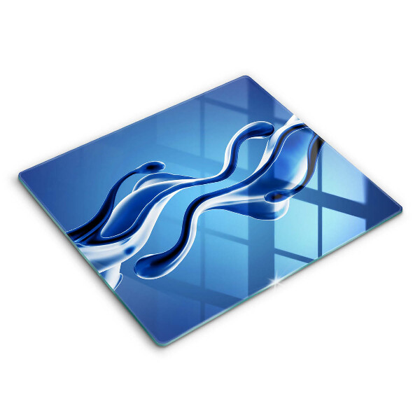 Skärbräda av glas Vätskeabstraktion