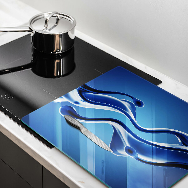 Skärbräda av glas Vätskeabstraktion