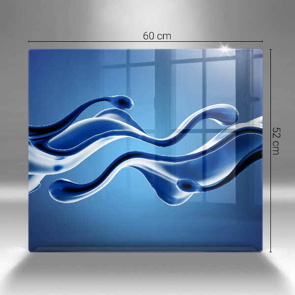 Skärbräda av glas Vätskeabstraktion