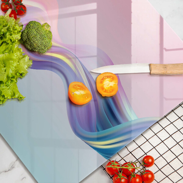 Skärbräda av glas Pastell abstraktion