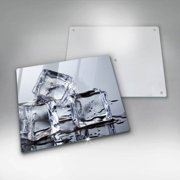 Skärbräda av glas Isbitar