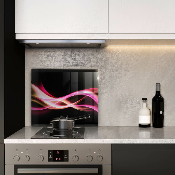 Skärbräda av glas Abstrakt neon rök