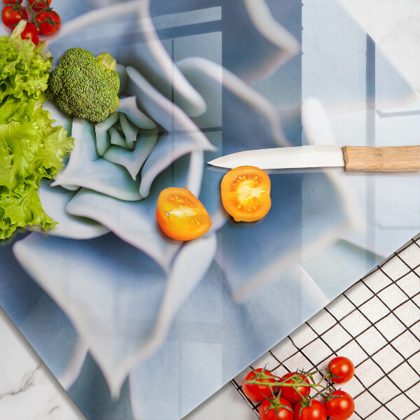 Skärbräda av glas Plantera blomma