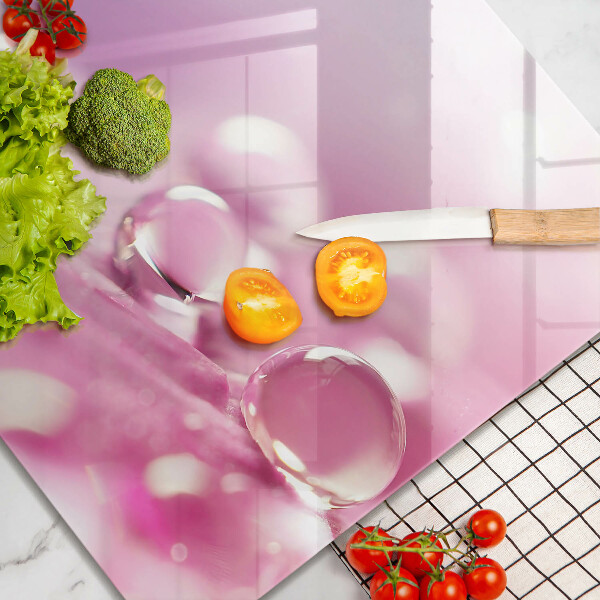 Skärbräda av glas Dagg blomblad