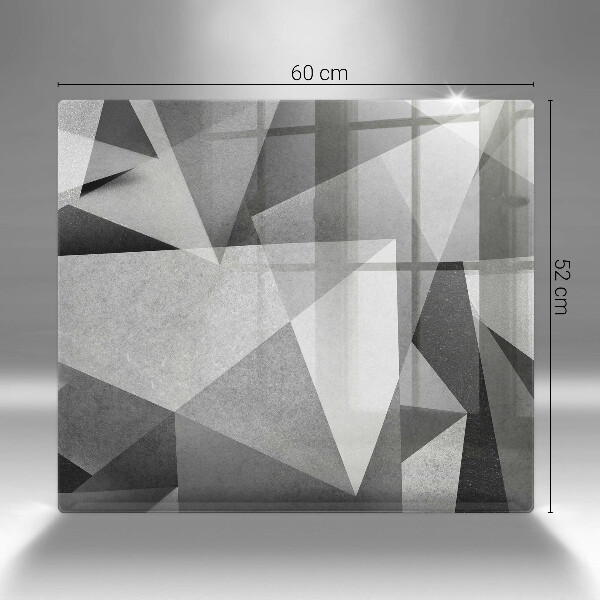 Skärbräda av glas Konkret skarp abstraktion