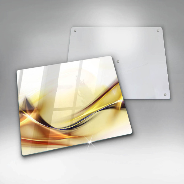 Skärbräda av glas Abstraktion ljusa linjer