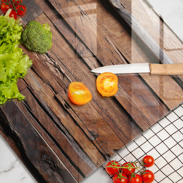 Skärbräda av glas Dekorativa träskivor