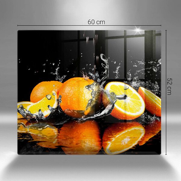 Skärbräda av glas Saftig orange frukt