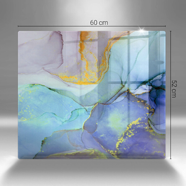 Skärbräda av glas Sprucket stenguld