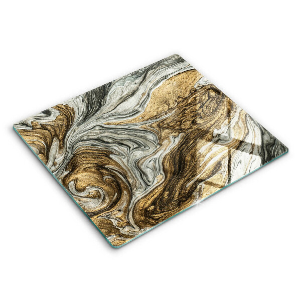 Skärbräda av glas Rik abstraktion