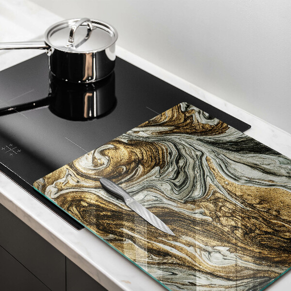 Skärbräda av glas Rik abstraktion