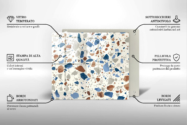 Skärbräda av glas Dekorativt stengods