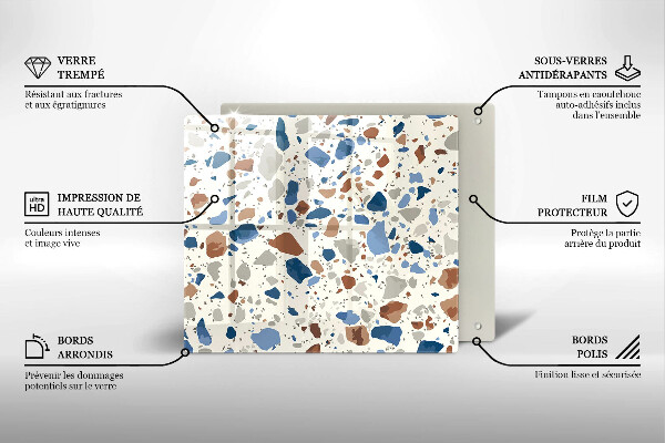 Skärbräda av glas Dekorativt stengods