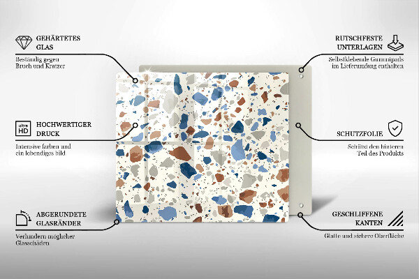 Skärbräda av glas Dekorativt stengods