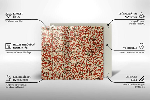 Skärbräda av glas Litet stengods